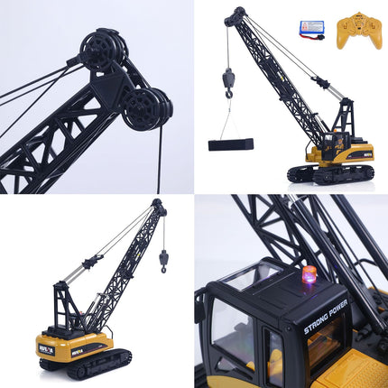 HUINA 572 15CH RC Construction Crane Truck Tower Excavator, 1/14 Scale
