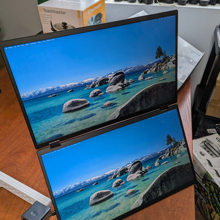 InnoView 18.5" Dual Portable Monitor 2K 200Hz 100% sRGB - Foldable & Stackable D
