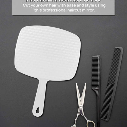OMIRO Hand Mirror, Handheld Mirror with Handle, American White