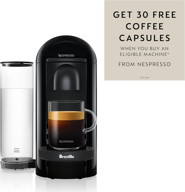 Nespresso Vertuo Plus Coffee and Espresso Machine by Breville - Ink Black