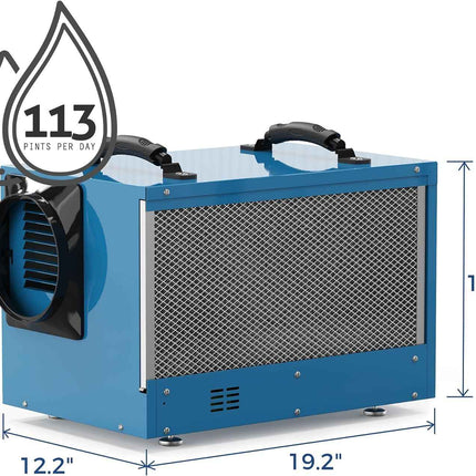 ALORAIR Commercial Dehumidifier 113 Pint, with Drain Hose for Crawl Spaces, Base