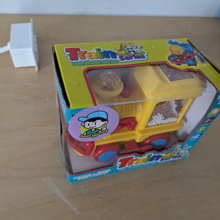 Light Up Train Toy for Toddlers, Transparent Car Toy for Kids with Cool Light an
