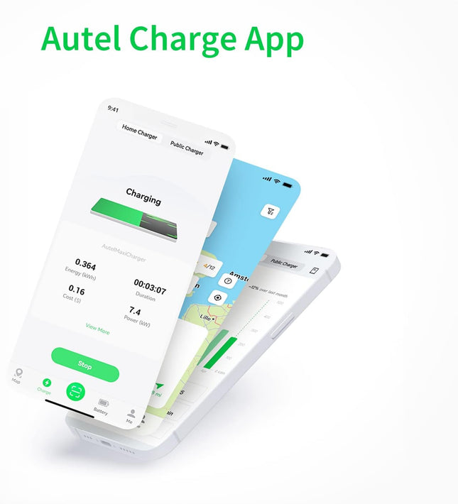 Autel MaxiCharger Home Smart Electric Vehicle (EV) Charger, 40 Amp Level 2 Wi-Fi