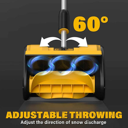 Cordless Electric Snow Shovel, 20V 12-Inch Snow Blower Cordless with Directional