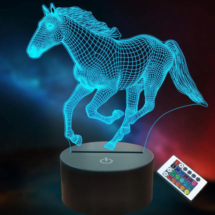 3D Horse Lamp for Kids Girls Boys Horse Lover Gifts,16 Color Remote Control LED