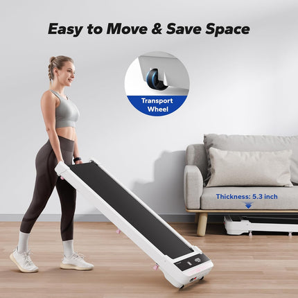 MERACH Walking Pad, Under Desk Treadmill for Home & Office, Small Treadmill with