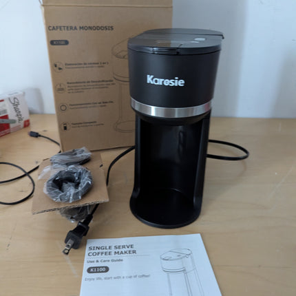 Karosie Single Serve Coffee Maker for K-Cup and Ground Coffee, Fast Brew, 6-12 o