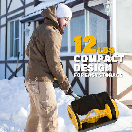 Cordless Electric Snow Shovel, 20V 12-Inch Snow Blower Cordless with Directional