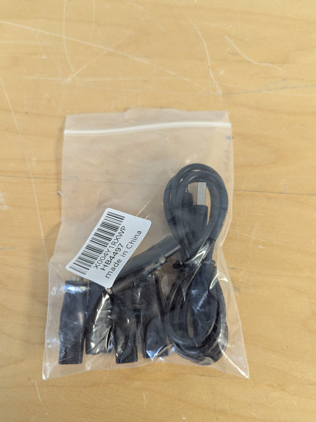 Universal Cable for hair trimmers with DC connector, USB adapter, charging heads
