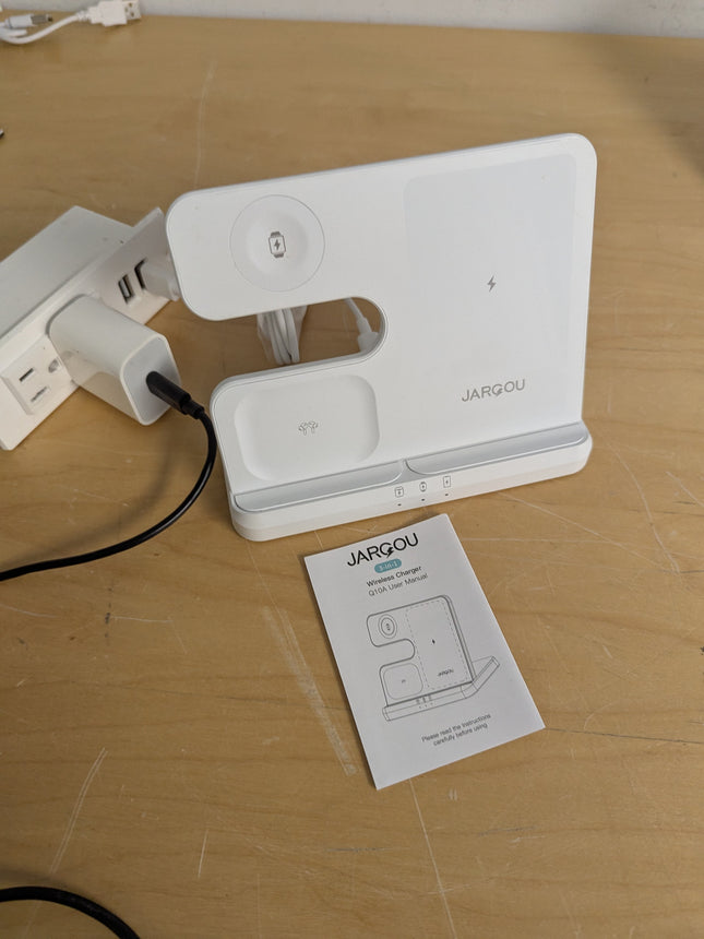 JARGOU 3 in 1 Charging Station for Apple Wireless Charger for iPhone 17 16e 16 1