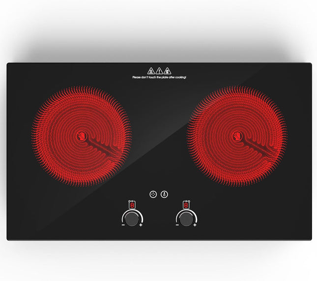 VBGK Electric Cooktop,2400W Electric Burner,Countertop and Built-in Electric Sto