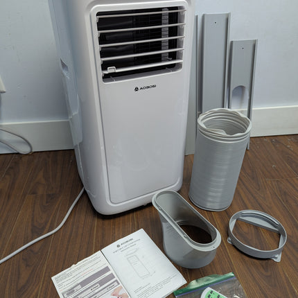 AAOBOSI 10000 BTU Portable Air Conditioner for Rooms up to 220 Sq Ft, 4-in-1 WiFi AC with Window Kit & Remote