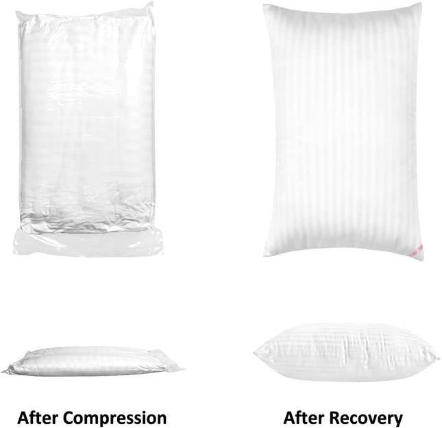 Premium Homes Collection Bed Pillows for Sleeping - Standard Size, Set of 2 - Co