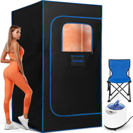 Sauna Box, Portable Sauna for Home,Steam Sauna Tent with 2.6L Steamer, Remote Co