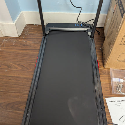 Under Desk Treadmills with Handle Bar, 3.0HP Compact Electric Walking Treadmill