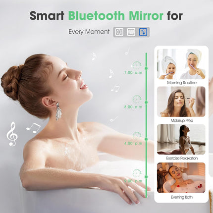S·BAGNO 47.2''x27.2'' LED Bathroom Mirror with Lights