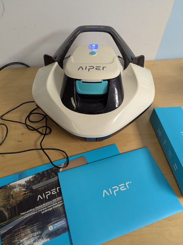 FAULTY AIPER Cordless Robotic Pool Cleaner, Pool Vacuum Lasts 90 Mins, LED Indic
