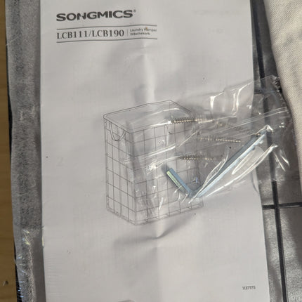 SONGMICS Laundry Hamper, 23.8 Gal. (90L) Laundry Basket, Collapsible Clothes Ham