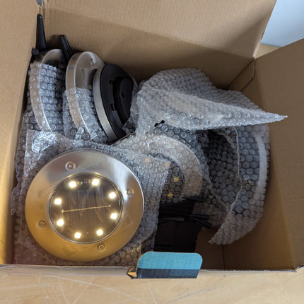 SOLPEX Solar Lights Outdoor Waterproof, 8 Pack Solar Ground Lights