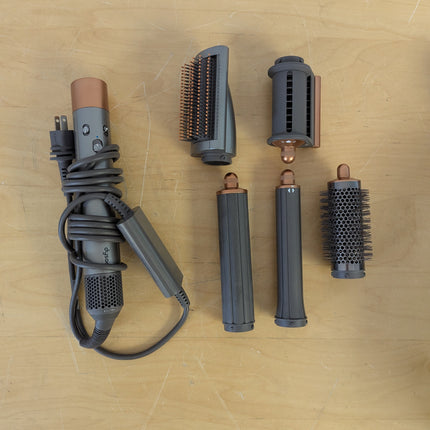 Dyson Airwrap Multi-Styler Long Complete for Chest-Length Hair, Nickel/Copper, 5 Attachments (No Firm Brush)