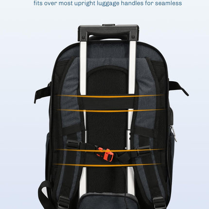 Hynes Eagle 2 in 1 Travel Backpack 22 inches Carry on Luggage 63L Rolling Backpa