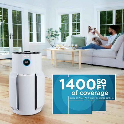 Shark Air Purifier for Home with NeverChange HEPA Air Filter, 1400 sq. ft. for P
