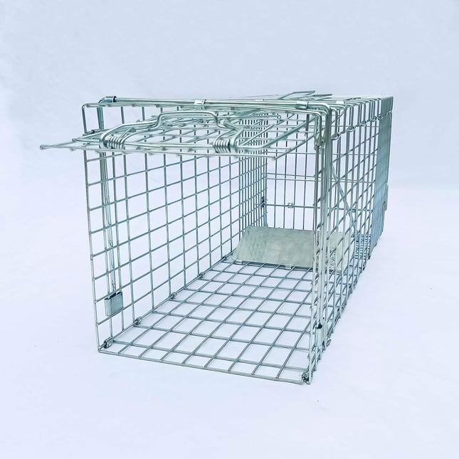 Folding Collapsible Humane Live Animal Cage Trap No-Kill Trapping Kit for Humane