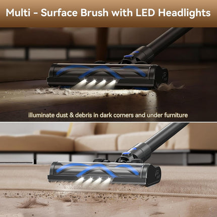 DREAME J30-W Cordless Stick Vacuum, 450W Suction, 65 Min Runtime, LED Display