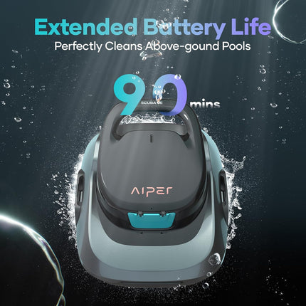 AIPER Robotic Pool Cleaner, Cordless Pool Robot Vacuum, Automatic Cleaning with