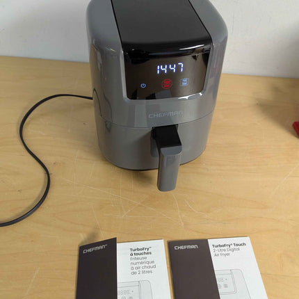 CHEFMAN 2 Qt Mini Air Fryer – Digital Space-Saving Compact Air Fryer with Nonsti