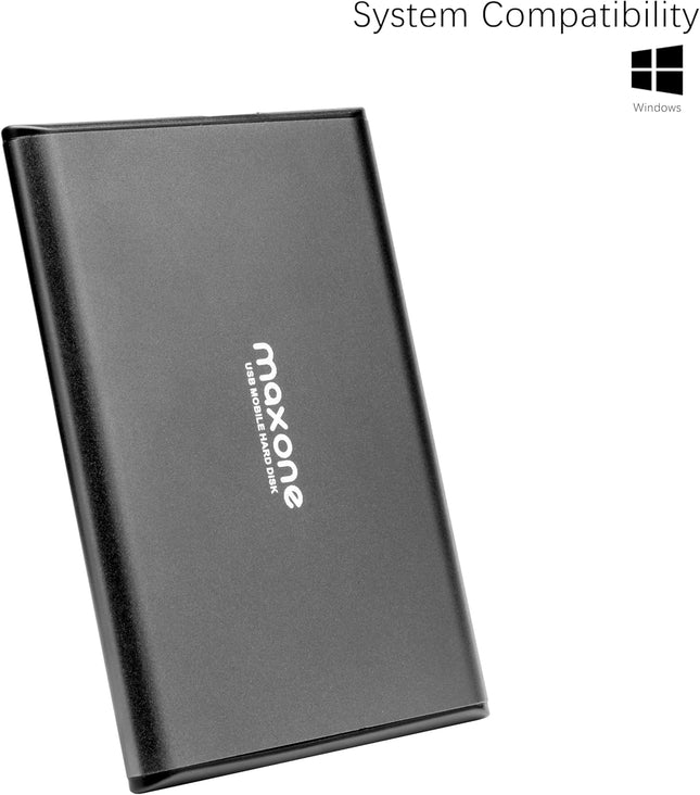 Maxone 500GB Portable External Hard Drive, Ultra Slim USB3.0 HDD Storage Compati
