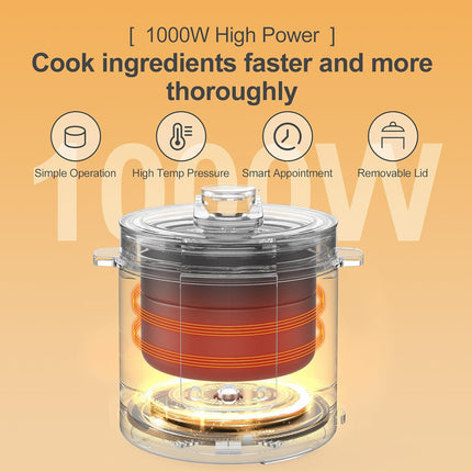 GIHETKUT 14-in-1 Electric Pressure Cooker, 6.3 Quart Multi Cooker, Rice Slow Coo