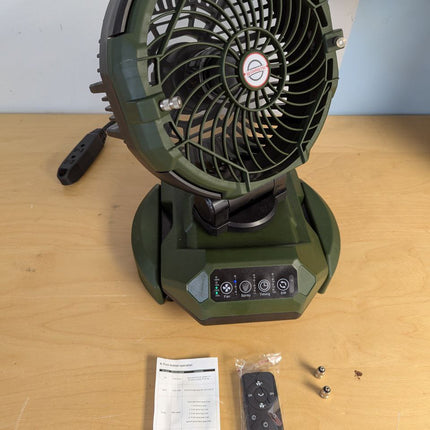 Portable Misting Fan 150° Oscillating,30000mAh Rechargeable Battery Powered,4 St