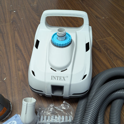 INTEX 28006E ZX100 Pressure-Side Automatic Above Ground Pool Cleaner with 21 ft Hose & Large Debris Tray