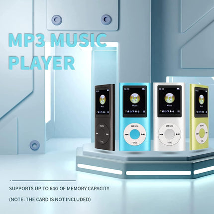 MP3 Player, Portable Lossless Sound Slim MP3 Music Player with Earphone, 1.8 Inc