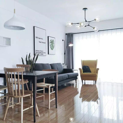 Modern Pendant Chandelier Lamp E27 110V Ceiling Pendant Light Metal Lamp Shade H