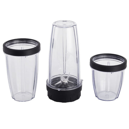 Mainstays 10-Piece Blender Set, Black, 300W, with 3 Jars (10oz, 16oz, 18oz; AS),