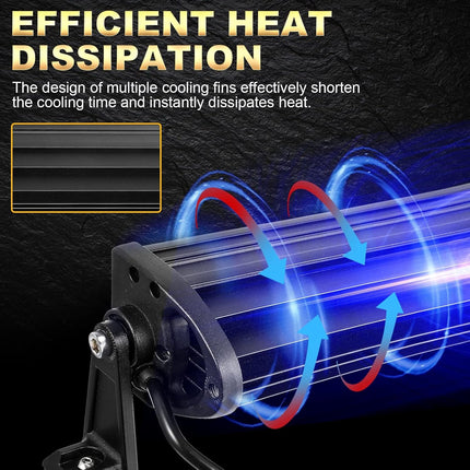 AUXBEAM 50inch LED Light Bar Curved, 50 inch Off Road LED Work Lights for Jeep T