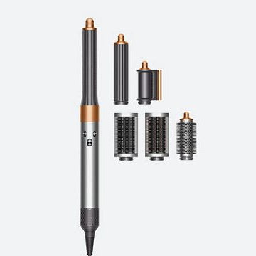 Dyson Airwrap Multi-Styler Long Complete for Long Hair, Nickel/Copper, 5 Attachments (No Soft Brush)