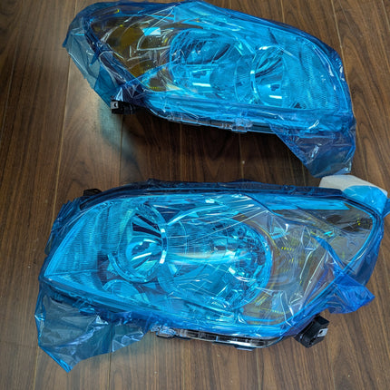 EnSyuSuMa Headlight Assembly Pair for Toyota RAV4 2009-2012, Left Driver & Right Passenger Side, Halogen, Clear Lens