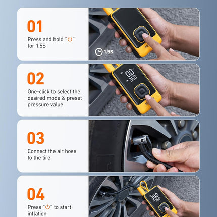 AstroAI L7 Air Tire Inflator Portable Air Compressor, 150PSI Electric Cordless C