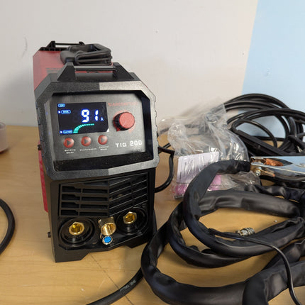 ARCCAPTAIN MIG Welder, 200Amp 6 in 1 Gas MIG/Gasless Flux Core MIG/Stick/Lift TI