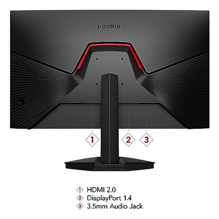 KOORUI Gaming Monitor, 27 inch WQHD 2560 x 1440 PC Computer Monitor, Up to 240Hz