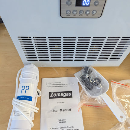 (Slightly Bent) Zomagas 90 LBS/24H Commercial Ice Maker Machine, Undercounter