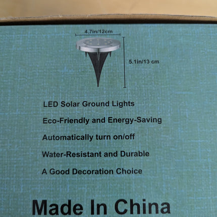 SOLPEX Solar Lights Outdoor Waterproof, 8 Pack Solar Ground Lights