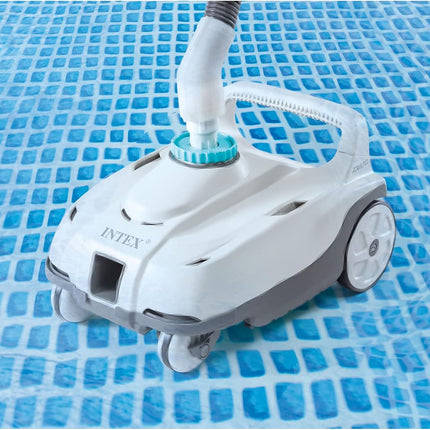 INTEX 28006E ZX100 Pressure-Side Automatic Above Ground Pool Cleaner with 21 ft Hose & Large Debris Tray
