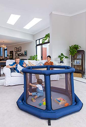 EverEarth EE33784 Inflatable Baby Playpen Blue