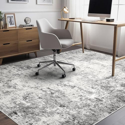 UERMEI 5x7 Area Rug Living Room Rugs - Washable Neutral Modern Abstract Soft Thi