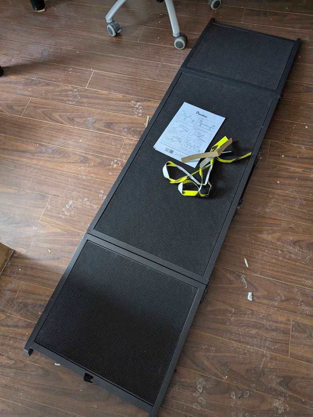 67''L & 20''W Dog Ramp for Car - Portable Extra Wide Pet Ramp for Medium & Large Dogs with Non-Slip Rug Surface, Dog Steps Stair for Car SUV/Truck/RV/High Bed, Up to 200LBS, Black