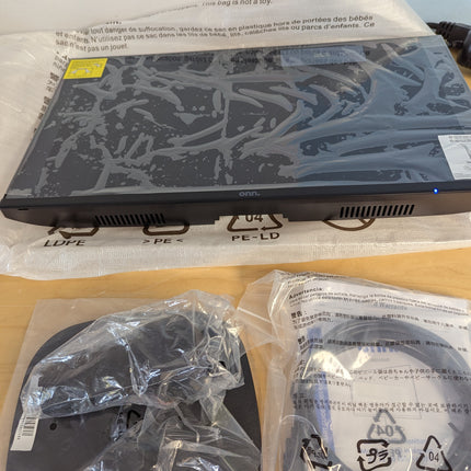 onn. 22 in/55.9 cm FHD 1080p 100Hz LED Bezel-less Monitor, 100140681, Adaptive S